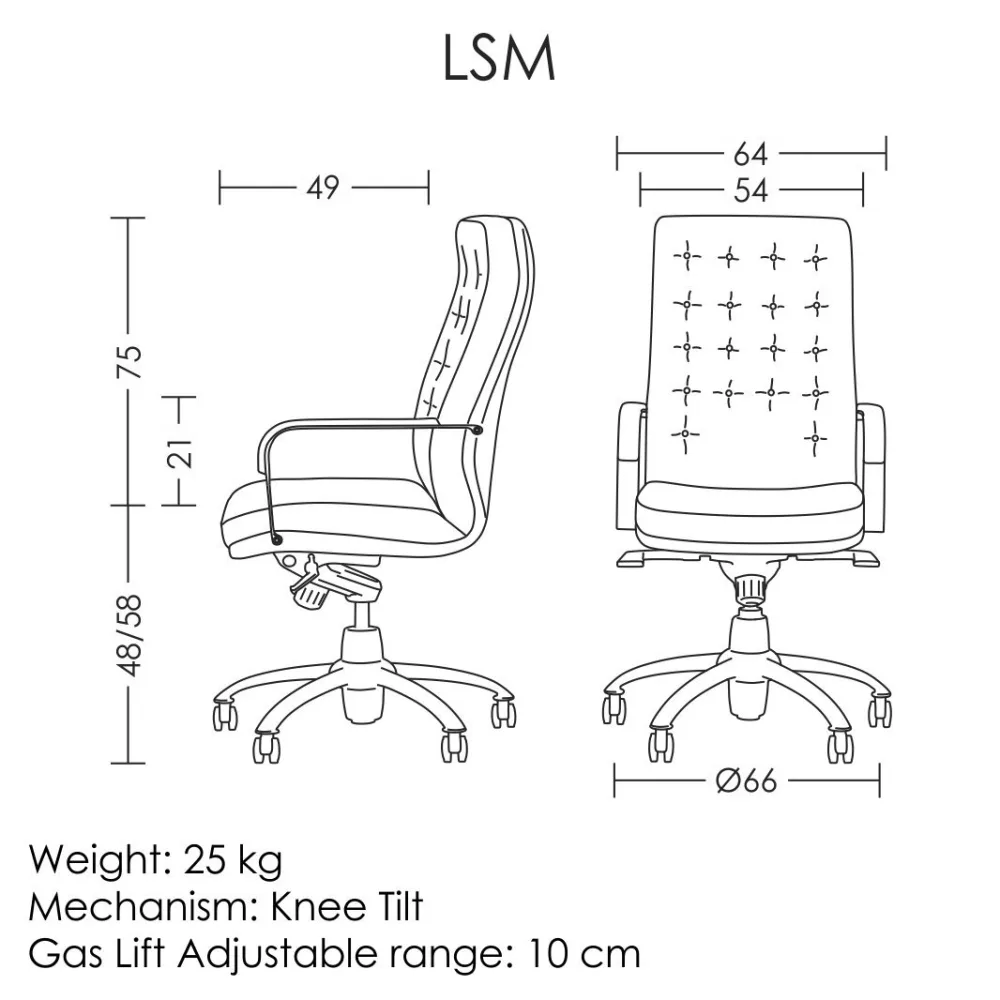 صندلی مدیریتی آرتمن کد LSM - تصویر ۲