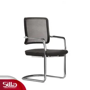صندلی کنفرانسی پشت توری مدل C14 سیلا