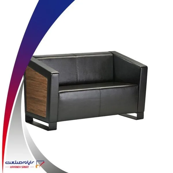 مبل چرم اداری دو نفره دنیز F933p2 رایانه صنعت