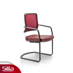 صندلی کنفرانسی پشت توری مدل C14a سیلا
